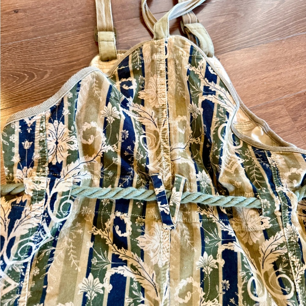 Free People Olive & Black Printed Jumpsuit - Picture 7 of 12